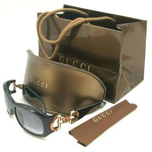 Gucci GG 2970S D287V Bamboo Horsebit Blk Grad Grey